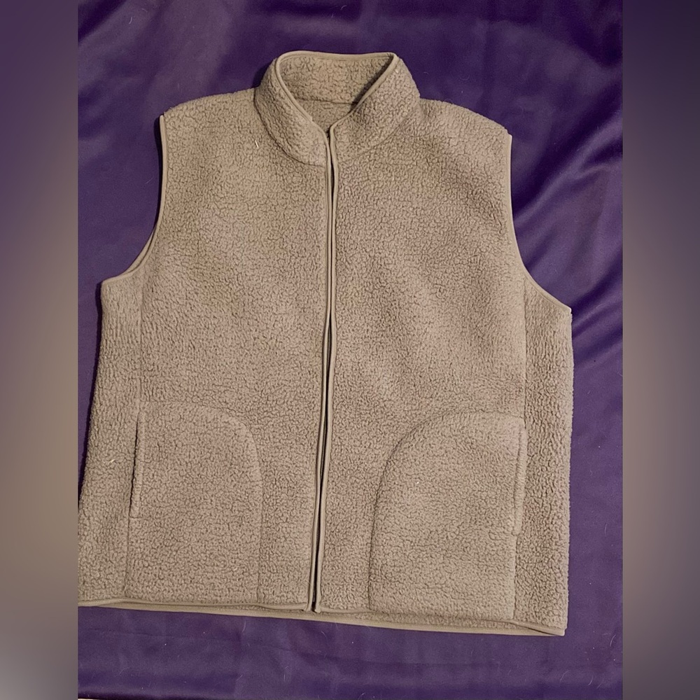 Cozy Tan Polyester Jacket